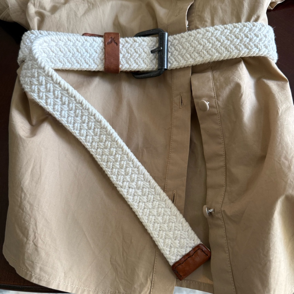 American Eagle Stylish Cream and Brown Men's Belt